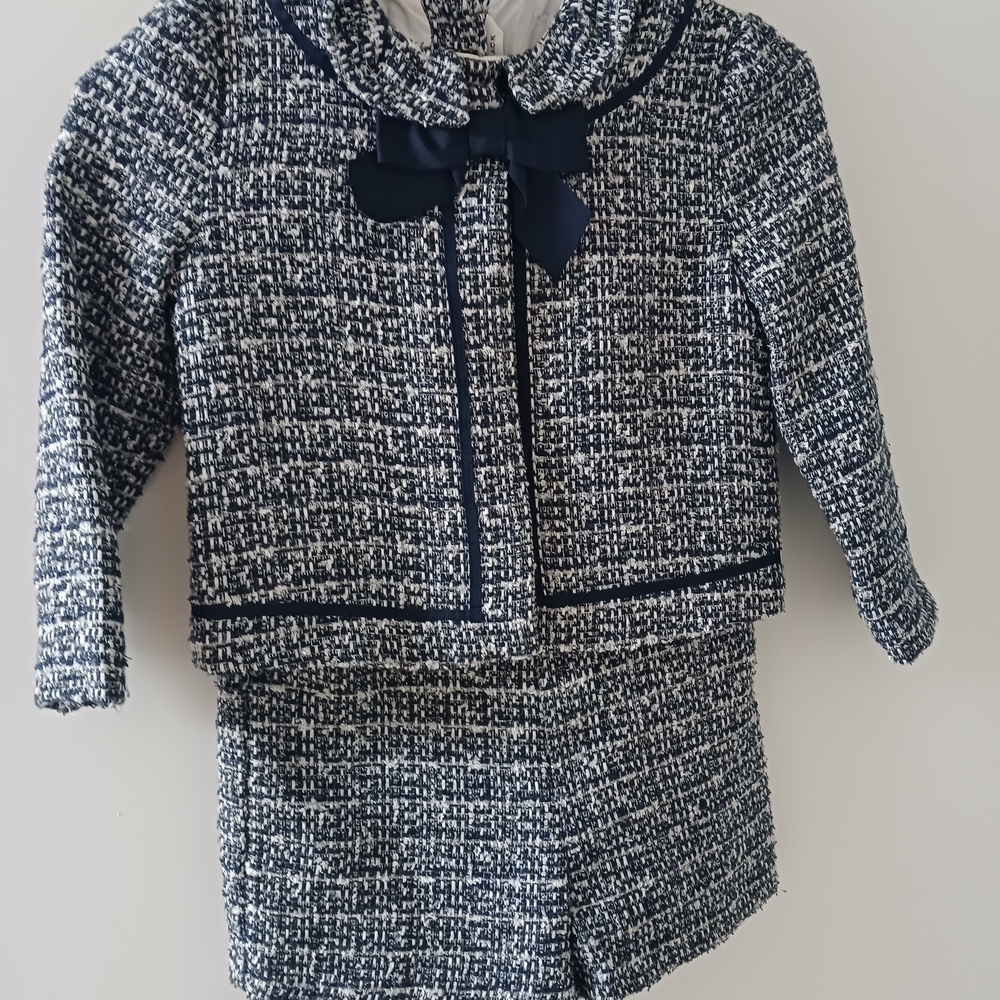 Janie and Jack Navy and White Kids Matching Set